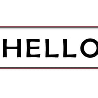 オーダー専用　真鍮切り文字（HELLO）