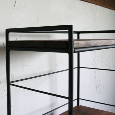 オーダー専用　アイアンフレームの縦長チェスト (W40T80D30_3段)