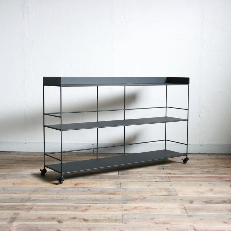 アイアンフレームのワゴンシェルフ W120 | EARL