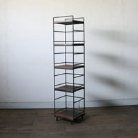 アイアン&ウッド 縦長シェルフ #3