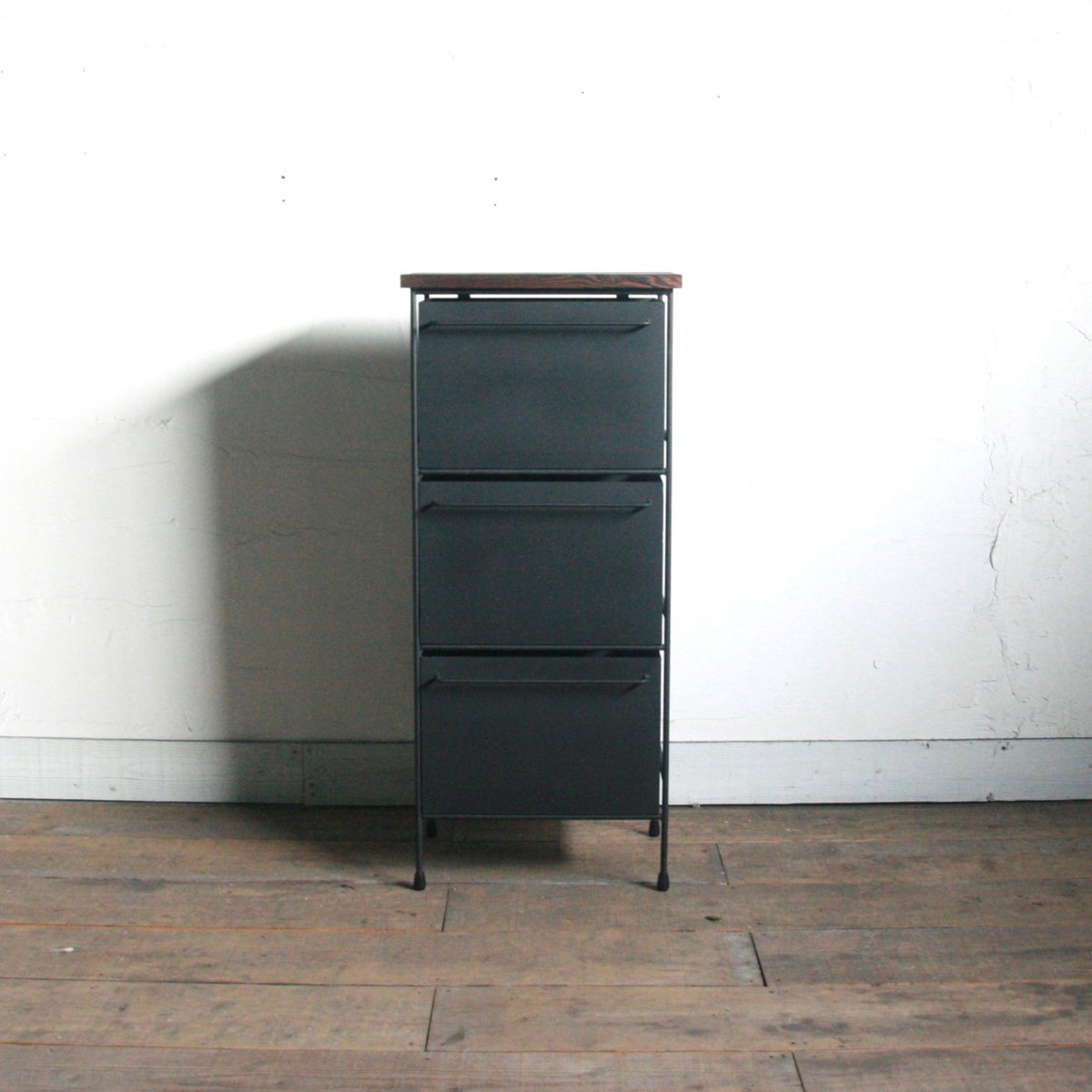 アイアンチェスト アイアンチェスト 1列3段 ウッドトップ | EARL