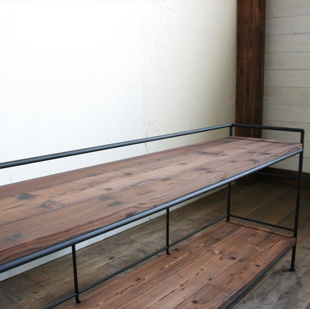 アイアン&ウッド シェルフ 1段タイプ | EARL