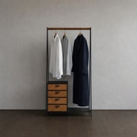アイアン&ウッド　ハンガーラック#2