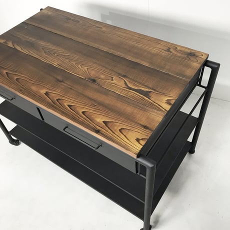 オーダー専用　移動式作業テーブル (T80 W70 D55)