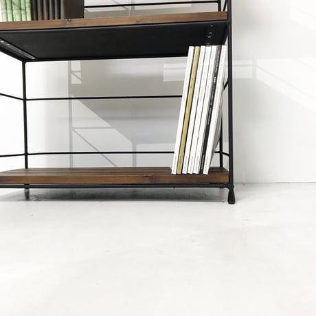 オーダー専用　アイアン＆ウッド　ブックシェルフ【W70T110D30】