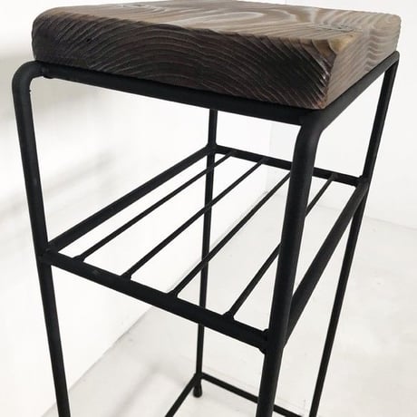 オーダー専用　棚付きスツール（棚2段タイプ）
