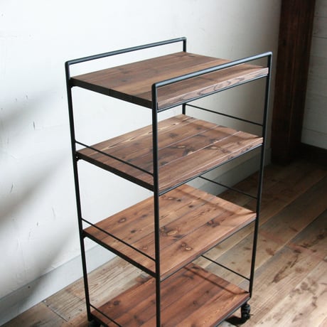 オーダー専用　アイアン＆ウッド キッチンワゴン