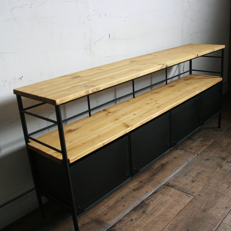 インダストリアル系 アイアン ドロワーシェルフ アイアン ドロアー シェルフ インダストリアル カラフル 中古 見える