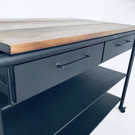 オーダー専用　移動式作業テーブル (T80 W70 D55)