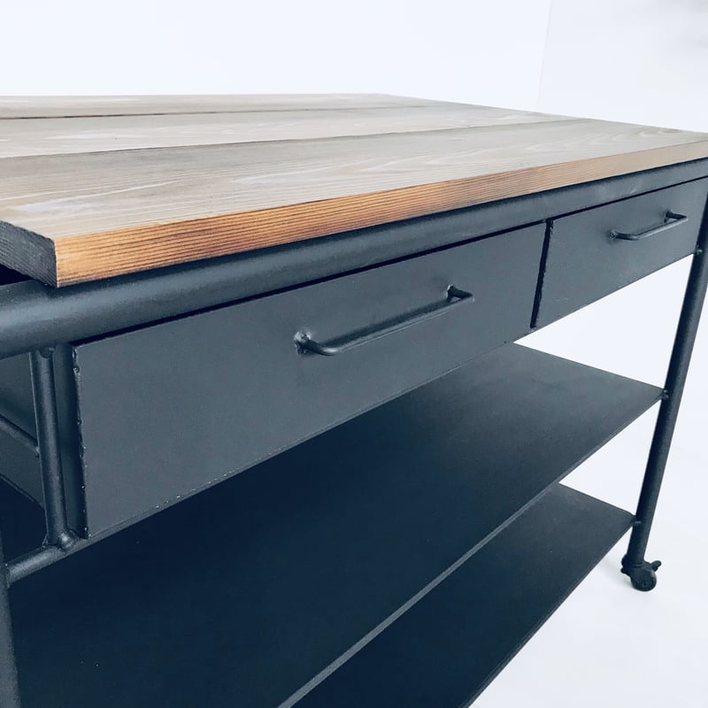 オーダーメイドギア　ラック　テーブル オーダー専用 移動式作業テーブル (T80 W70 D55) | EARL