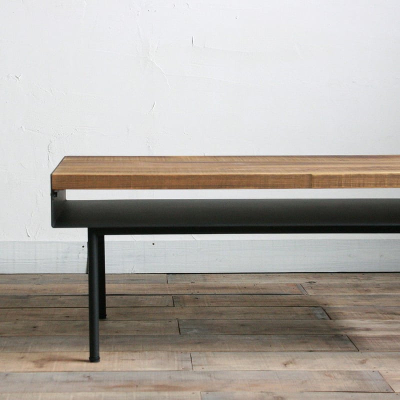 国産杉板とアイアンのローテーブル | EARL