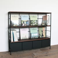 オーダーメイド専用（黒皮鉄の本棚＿W160） | EARL