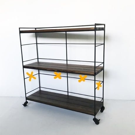オーダー専用　シェルフ キャスター付き（W70D35T65）