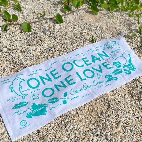 フェイスタオル/one ocean one love