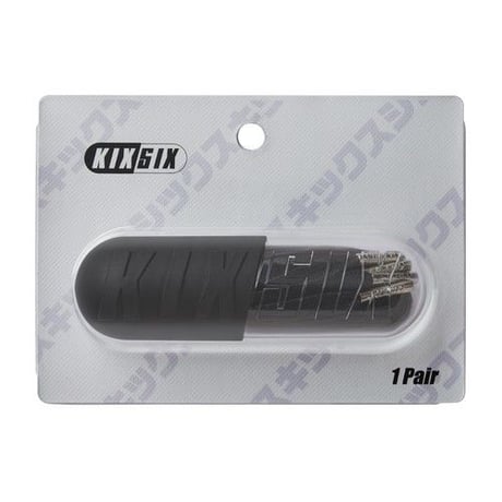 KIXSIX WAXED SHOELACE (CAPSULE) - BLACK