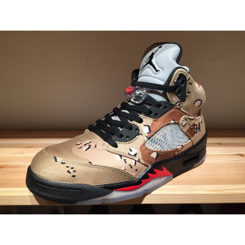 ☆SUPREMEコラボ - NIKE AIR JORDAN 5 RETRO SUPREME |...