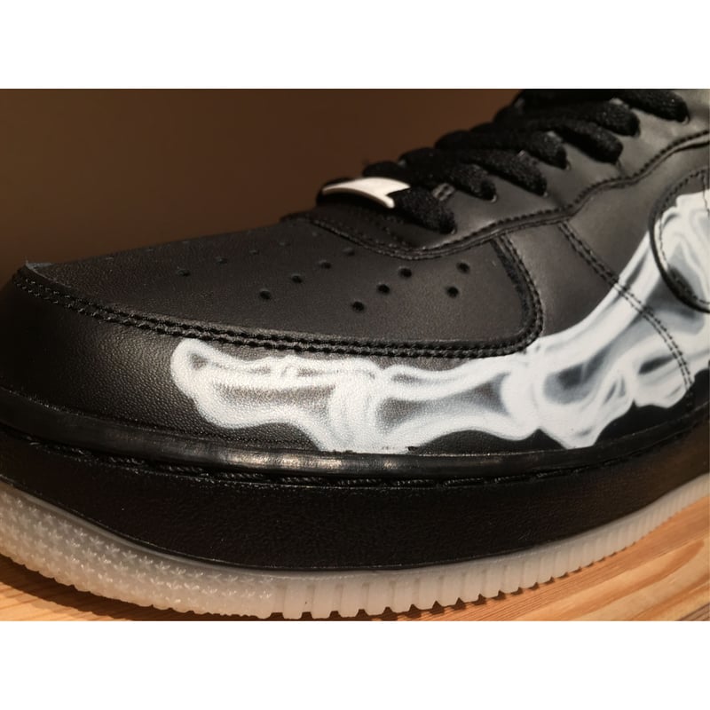 ☆BLACK ON BLACK - NIKE AIR FORCE 1 '07 SKELETON