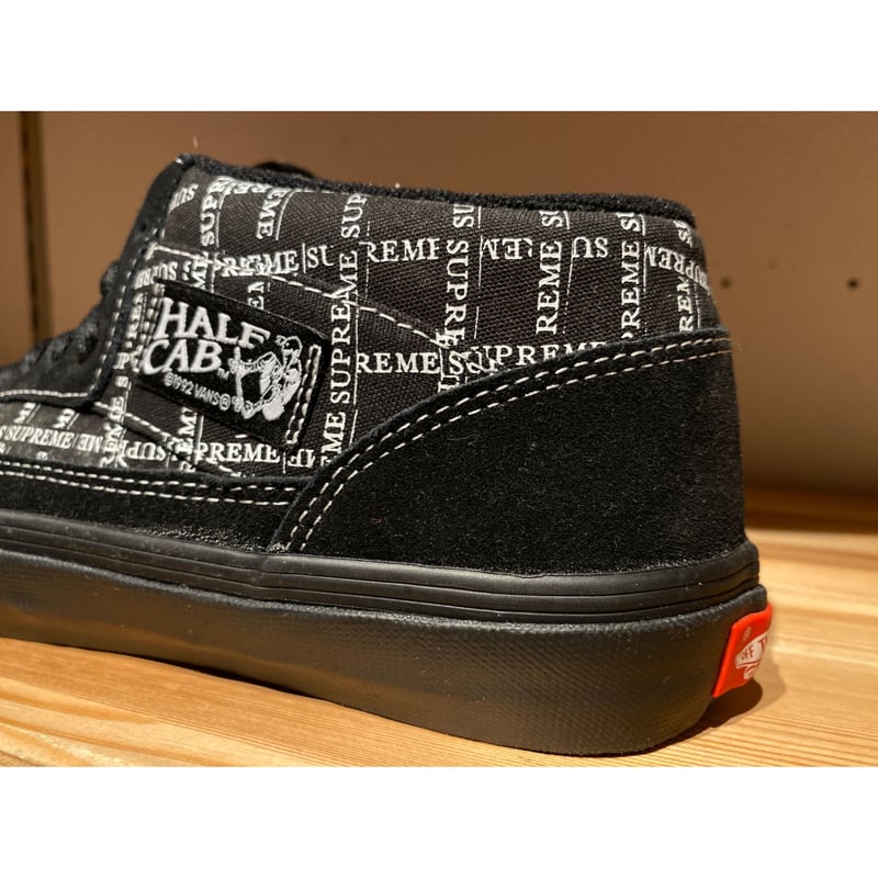 Supreme VANS HALF CAB PRO ハーフキャブ　黒 Supreme 新品 シュプリーム SUPREME x バンズ VANS Half Cab