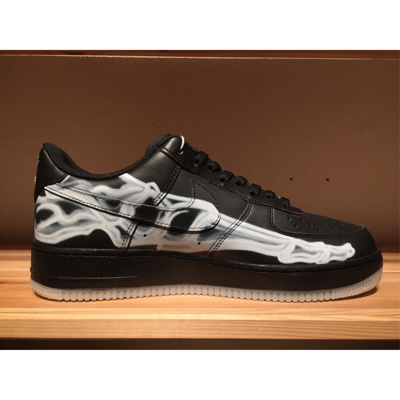 ☆BLACK ON BLACK - NIKE AIR FORCE 1 '07 SKELETON