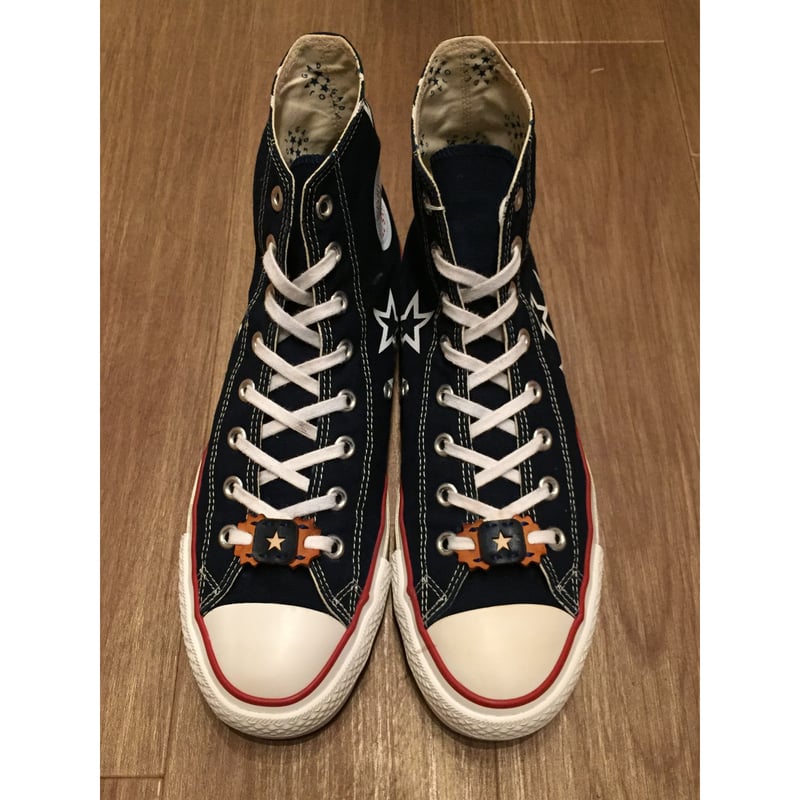 【コンバース】アトモスコラボ オールスター日本製♡オジャガデザイン ネイビー 8 ☆オジャガデザイン・atmos コラボ -【USED】CONVERSE ALL STAR