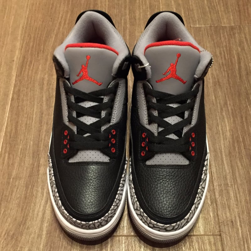 ☆BLACK CEMENT - NIKE AIR JORDAN 3 RETRO OG | 9