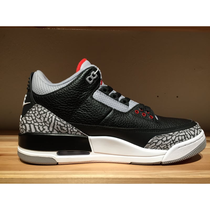 Air jordan retro 3 black cement on sale