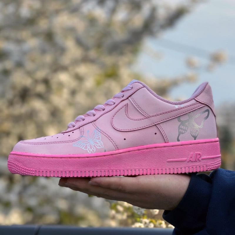 STuREET AF1 LOW BUTTERFLY DYE PINK（NIKE AIR FOR...