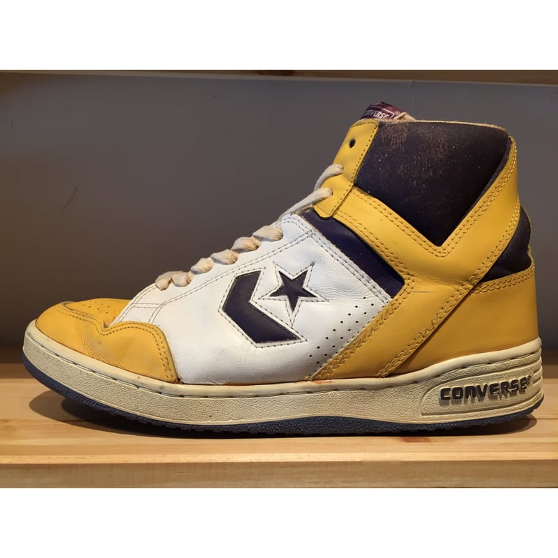 CONVERSE WEAPON レイカーズ　28cm 超希少 コンバース ウェポン HI レイカーズ 29 28.5のサイズ感