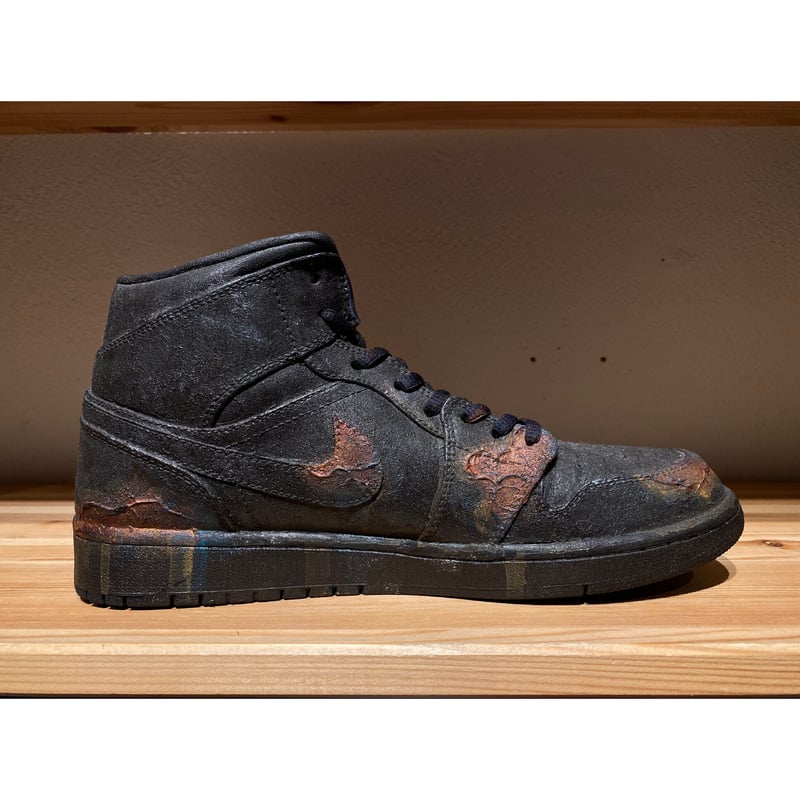 STuREET AJ1 MID BLK RUST（NIKE AIR JORDAN 1 MID ...