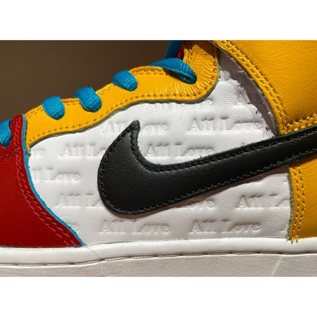 ☆froSkateコラボ・ALL LOVE NO HATE - NIKE SB DUNK HIGH PRO QS