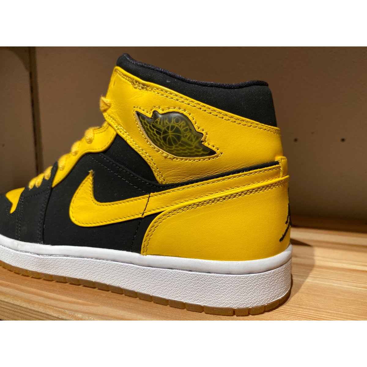 NIKE JORDAN1 retro MID BP NEW LOVE黄色18cm