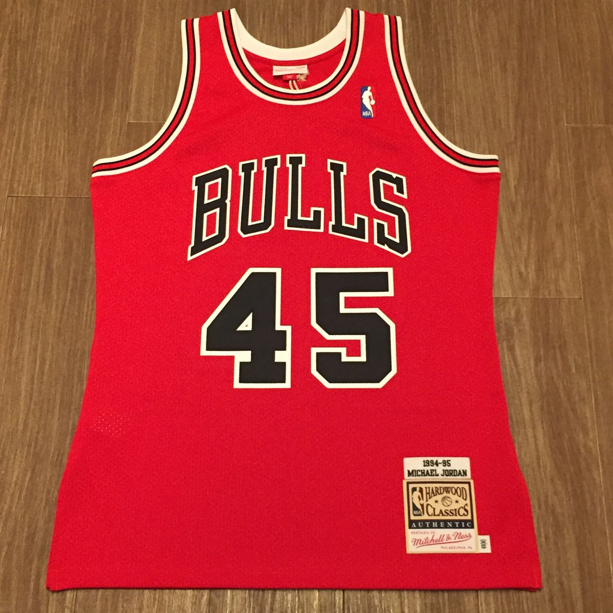 MITCHELL&NESS BULLS #45 JORDAN AUTHENTIC JERSEY