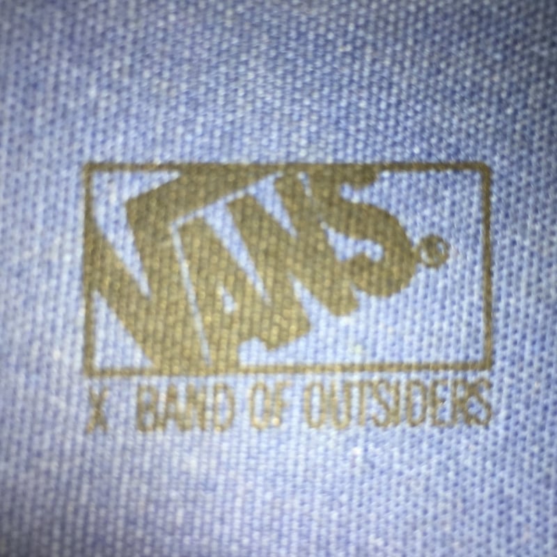 コレクションボード　ハンドペイント　アメリカ ☆BAND OF OUTSIDERSコラボ -【USED】VANS AUTHENTIC × B