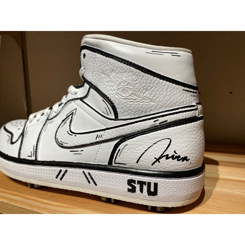 STuREET AJ1 MID WHT ANIMATION GOLF SWAP（NIKE AI...