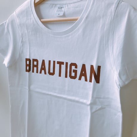 BOOKNERDオリジナル  AUTHOR T-SHIRT  "BRAUTIGAN" WHITE