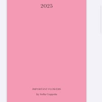 THE IMPORTANT FLOWERS PLANNER 2025 by Sofia Coppola