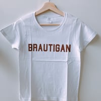 BOOKNERDオリジナル  AUTHOR T-SHIRT  "BRAUTIGAN" WHITE