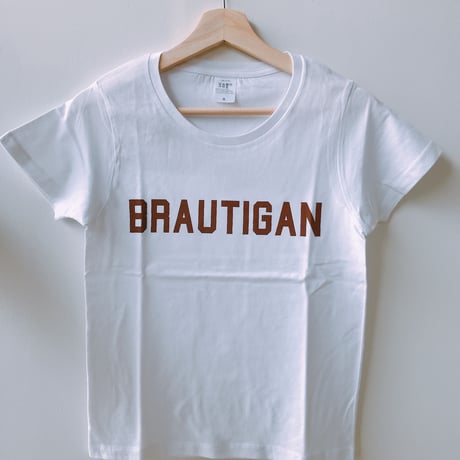 BOOKNERDオリジナル  AUTHOR T-SHIRT  "BRAUTIGAN" WHITE