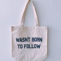 BOOKNERD オリジナルトート"WAS'NT BORN TO FOLLOW"