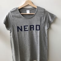 BOOKNERDオリジナルT-SHIRT  "NERD"  GREY
