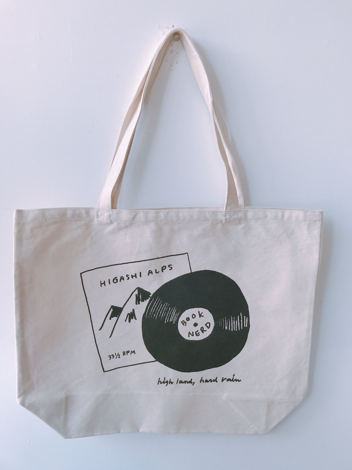 HIGASHI ALPS × BOOKNERD オリジナルトートバッグ ＊NATURAL |