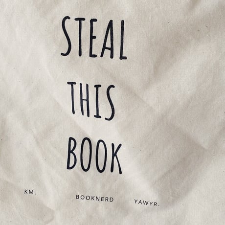 BOOKNERD ORIGINAL SHOULDER TOTE  "STEAL THIS BOOK"