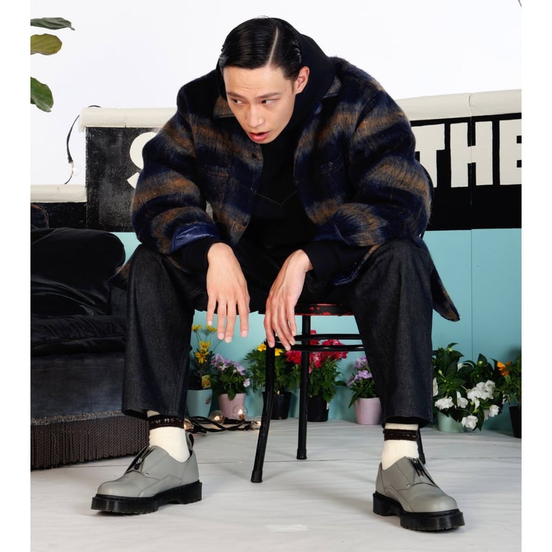 SON OF THE CHEESE / Quilt CPO Shirts ( NAVY ) |