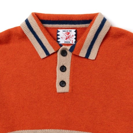 SON OF THE CHEESE / "Yeah um no" Knit ( ORANGE )
