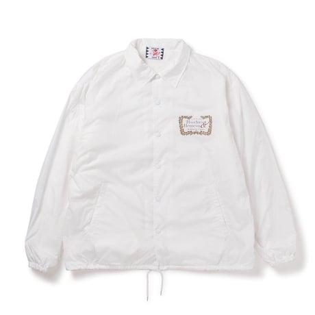 SON OF THE CHEESE / "Hoochies&Hennessy" Coach Jkt（ WHITE ）