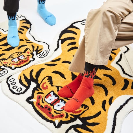 RUTSUBO /  FLAME SOCKS (RUTSUBO×I&ME）BLUE / BLACK