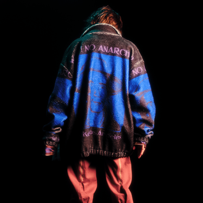 ブラック y2k grunge グランジ モヘア darkwear ダークウェア Grunge Y2K Jacket - Y2K Wearhouse