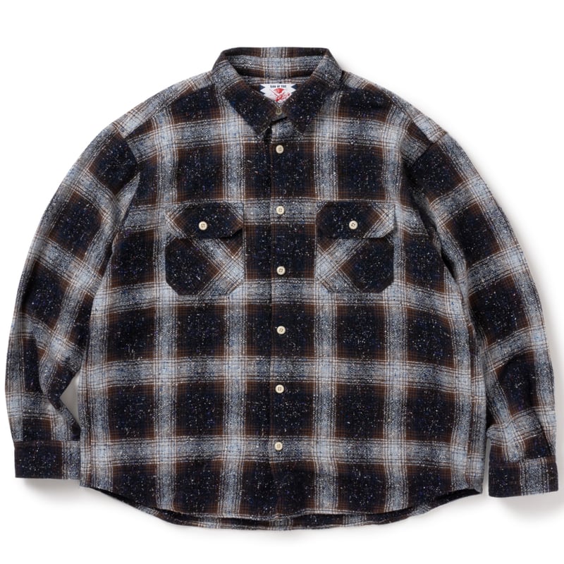 SON OF THE CHEESE / NEP TWEED SHIRT ( NAVY ) |