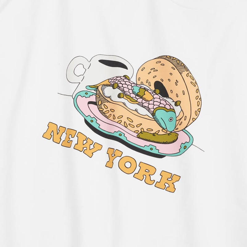 Only NY / Lox T-Shirt ( White ) | Grand Central