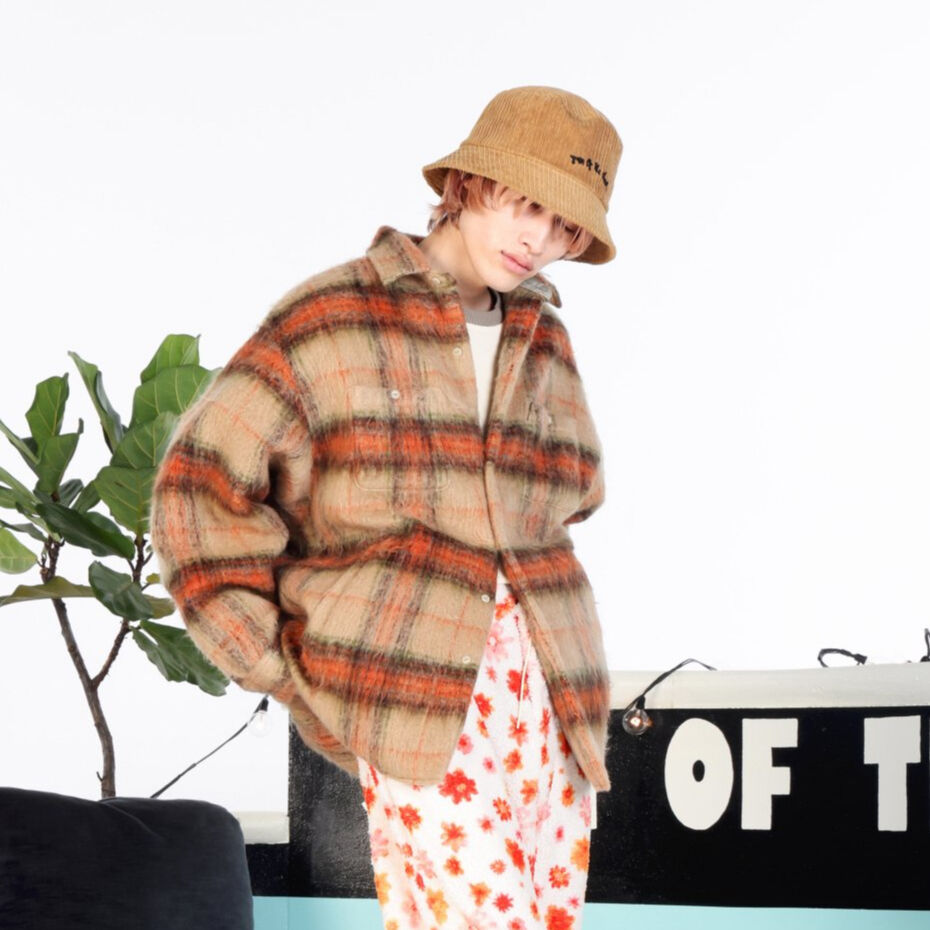 SON OF THE CHEESE / Quilt CPO Shirts ( BEIGE )